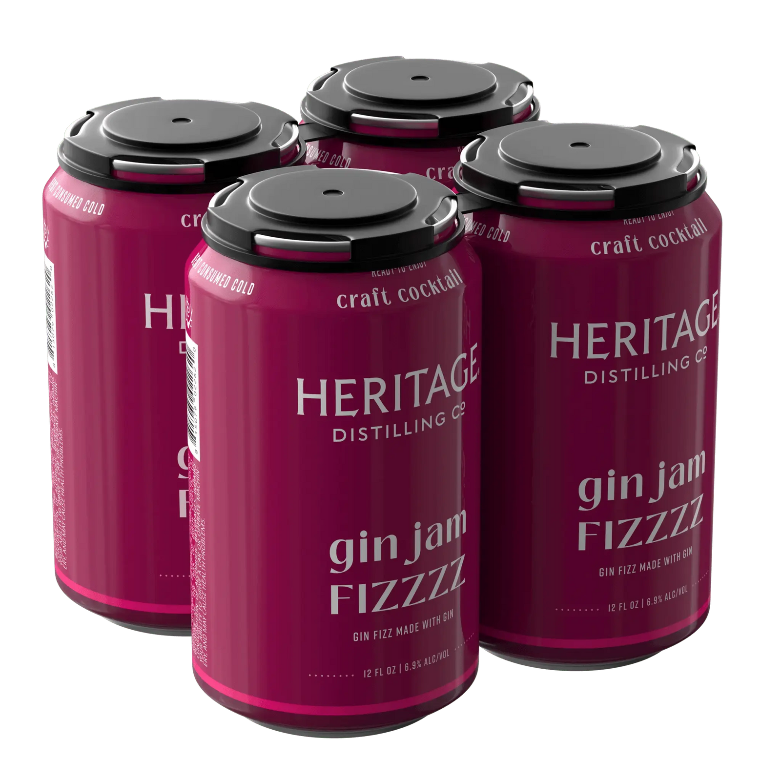 Heritage Distilling Co Gin Jam Fizzzz 4 Pack Cans - Main Street Liquor