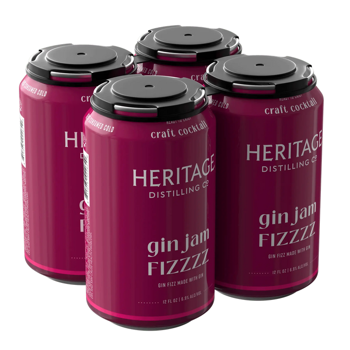 Heritage Distilling Co Gin Jam Fizzzz 4 Pack Cans - Main Street Liquor