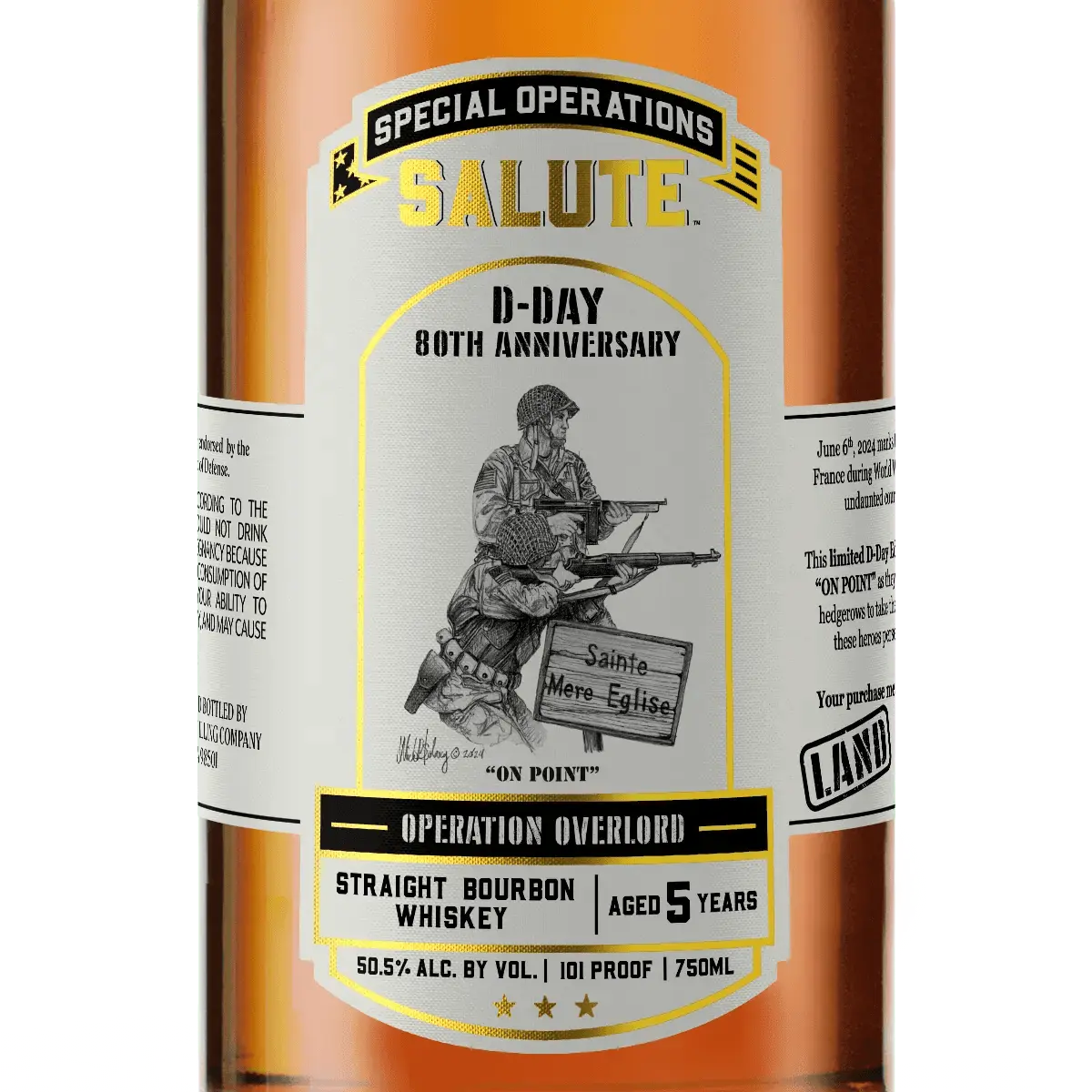 Heritage Distilling Co Special Operations Salute™ Whiskey - D - Day 80th Anniversary - LAND - Main Street Liquor