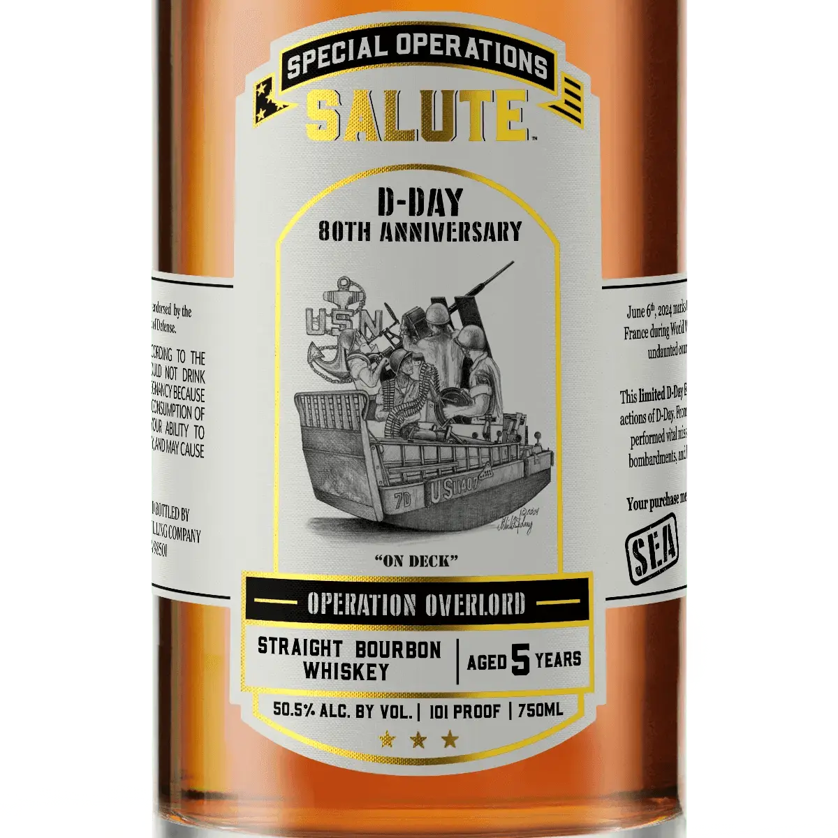 Heritage Distilling Co Special Operations Salute™ Whiskey - D - Day 80th Anniversary - SEA - Main Street Liquor