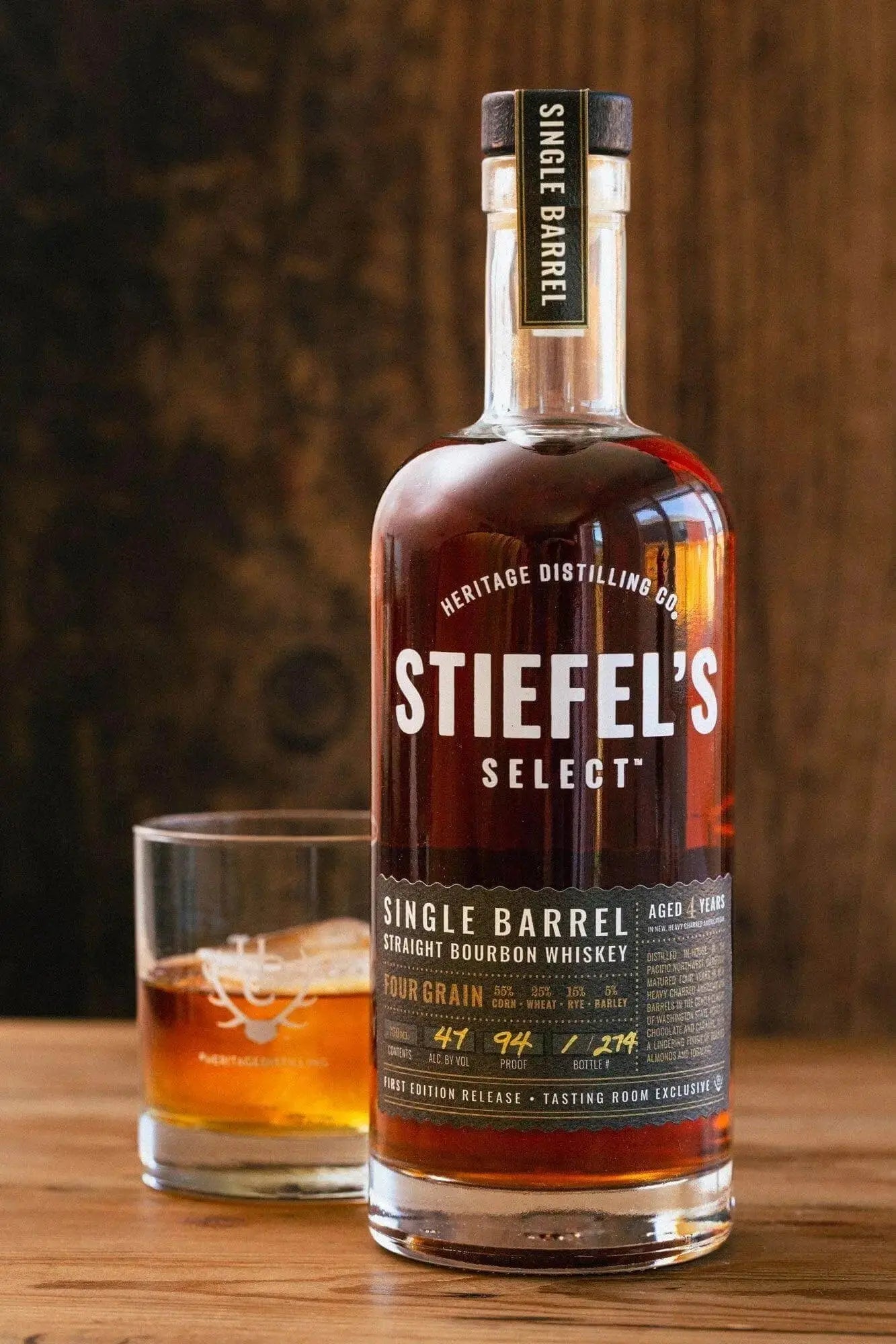 Heritage Distilling Co Stiefel's Select Single Barrel: Four Grain Bourbon - Main Street Liquor