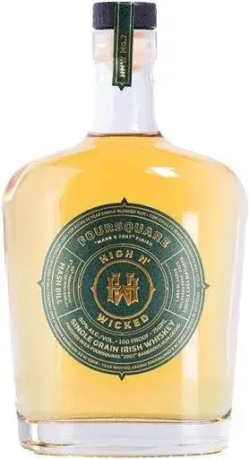 High n' Wicked Foursquare Single Grain Irish Whiskey 750ml - Main Street Liquor