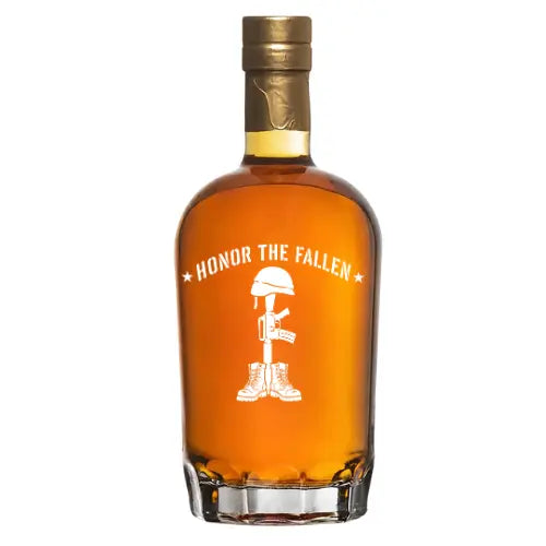 Honor The Fallen Warrior Proof Custom Bottle | Supports Wounded Warrior Project - Main Street Liquor