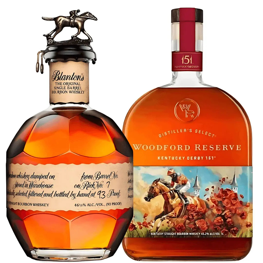 Horse Racing Series Bourbon Bundle: Blanton’s Original Single Barrel & Woodford Reserve Kentucky Derby 151 - Main Street Liquor