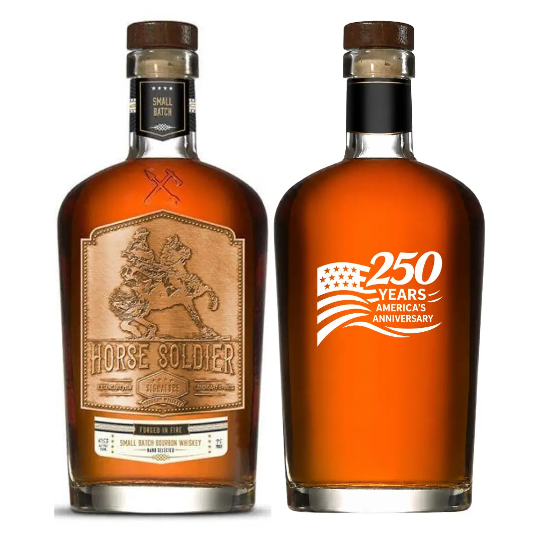 Horse Soldier Small Batch Bourbon 250 Years America Custom Deep Etching 750mL - Main Street Liquor