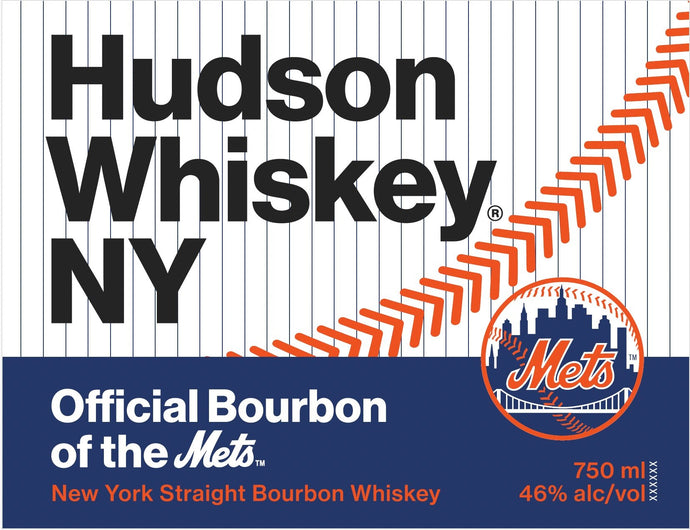 Hudson Whiskey NY x Mets™ New York Straight Bourbon Whiskey Limited Edition - Main Street Liquor