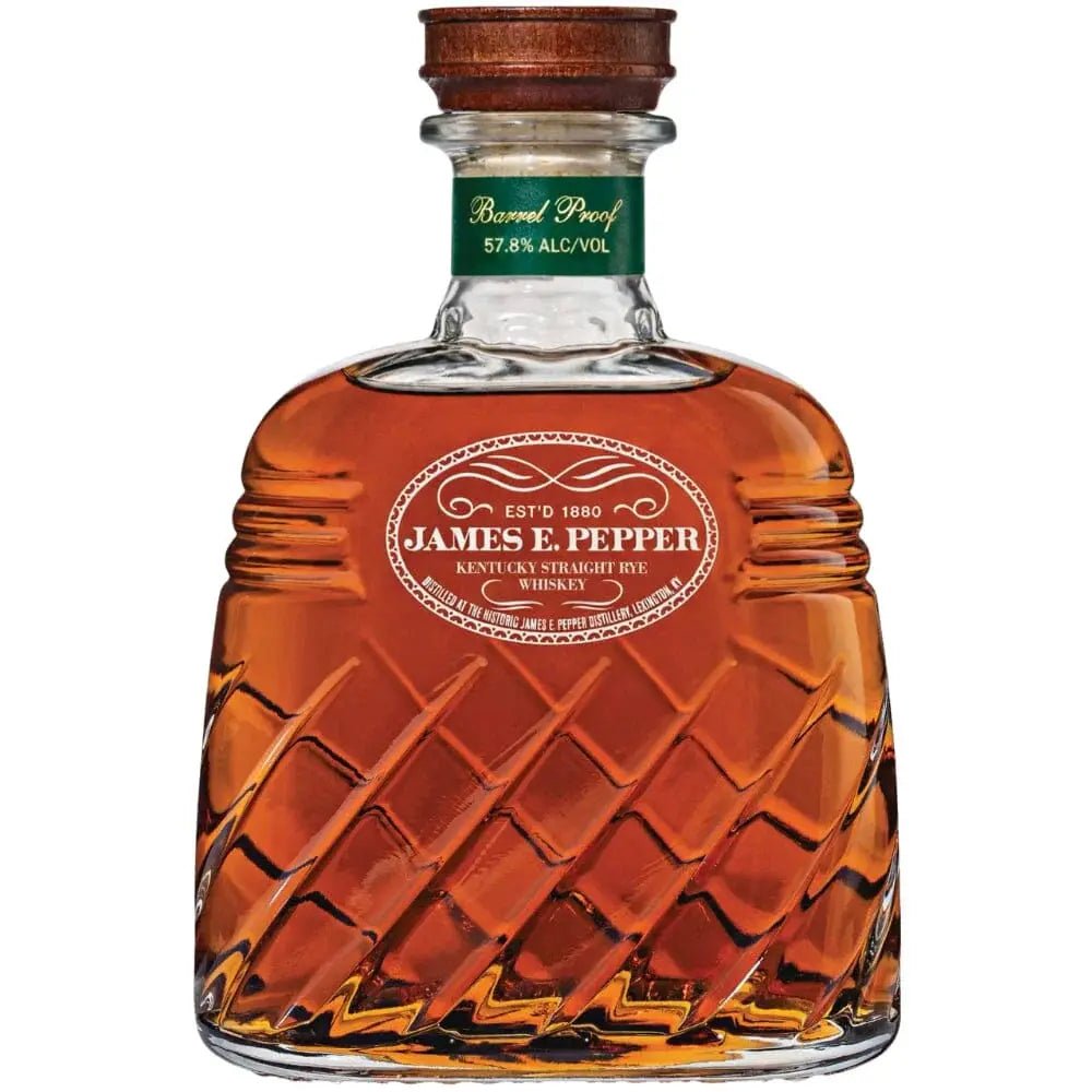 James E. Pepper Decanter Barrel Proof Rye Whiskey - Main Street Liquor
