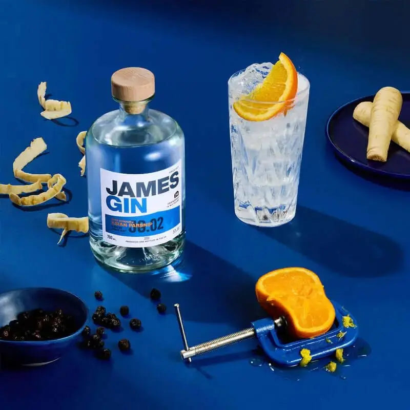 James Gin Navy Strength 700mL 114 Proof W/ Souvenir Gift Key Chain - Main Street Liquor