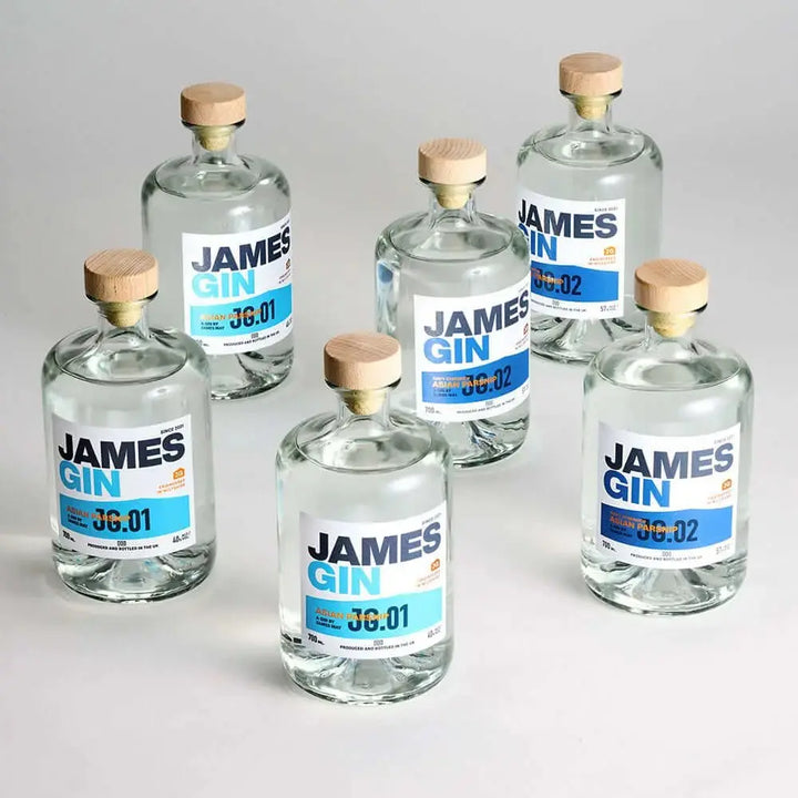 James Gin The Six Pack Asian Parsnip &amp; Navy Strength W/ Souvenir Gift Key Chain - Main Street Liquor