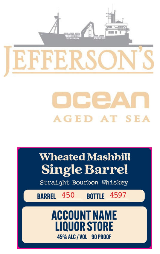 Jefferson’s Ocean Aged at Sea Voyage 29 Wheated Single Barrel Bourbon - Main Street Liquor