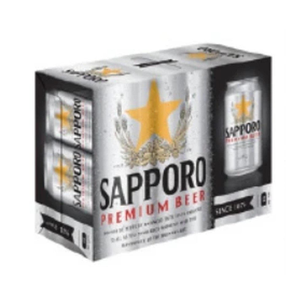 Sapporo Premium Can Beer 12oz 12-Pack