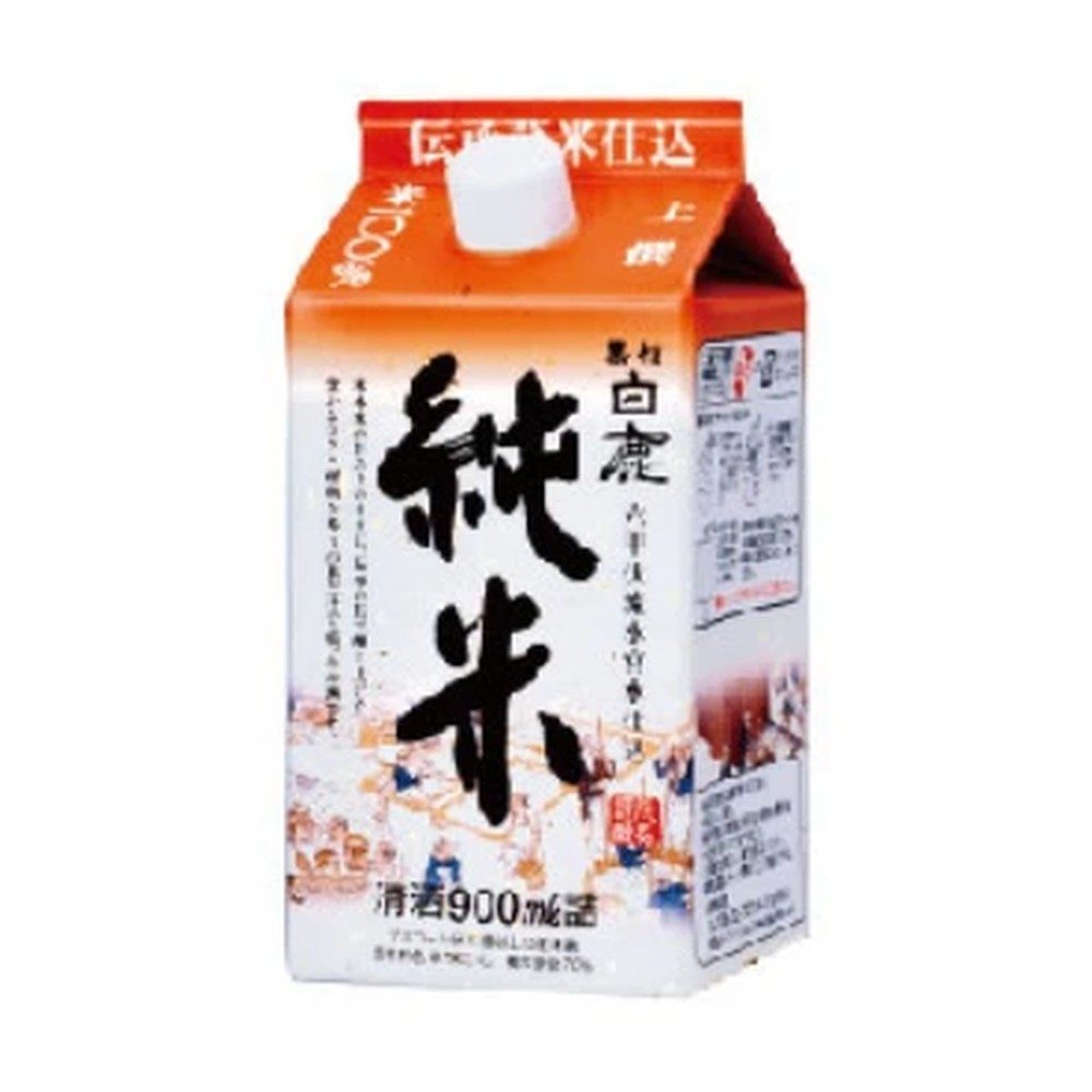 Hakushika Junmai Sake Pack Cup 900ml - Case of 6