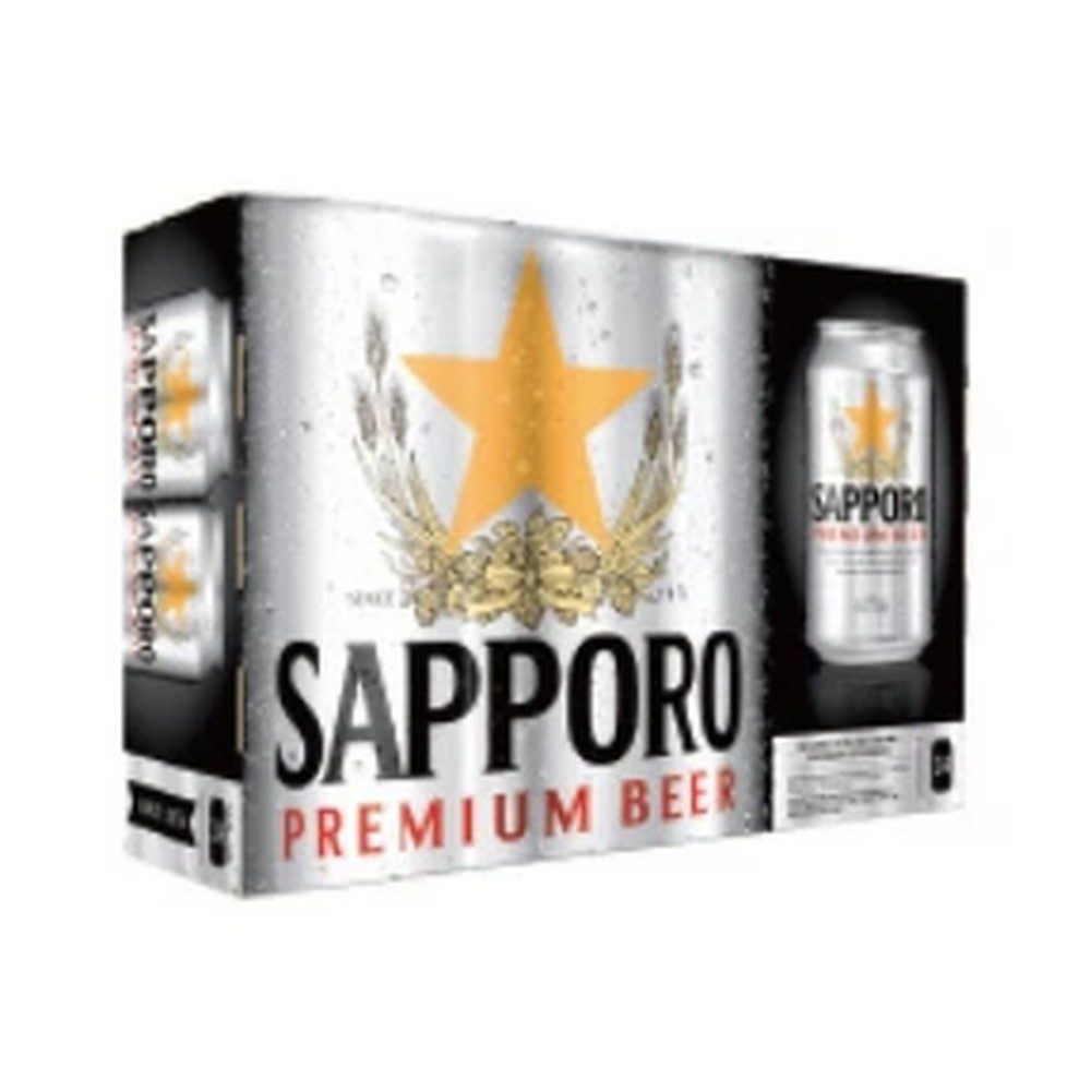Sapporo Premium Can Beer 12oz - Case of 24