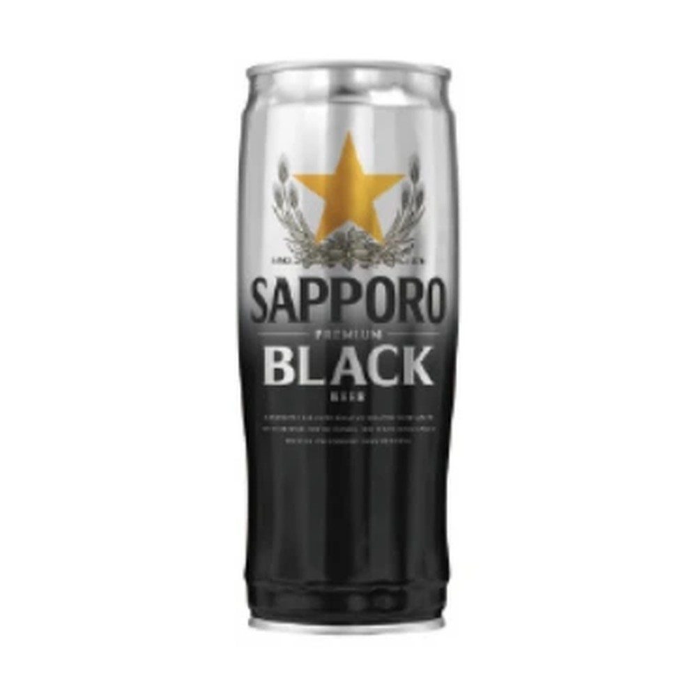 Sapporo Premium Black Can Beer 22oz - Case of 12