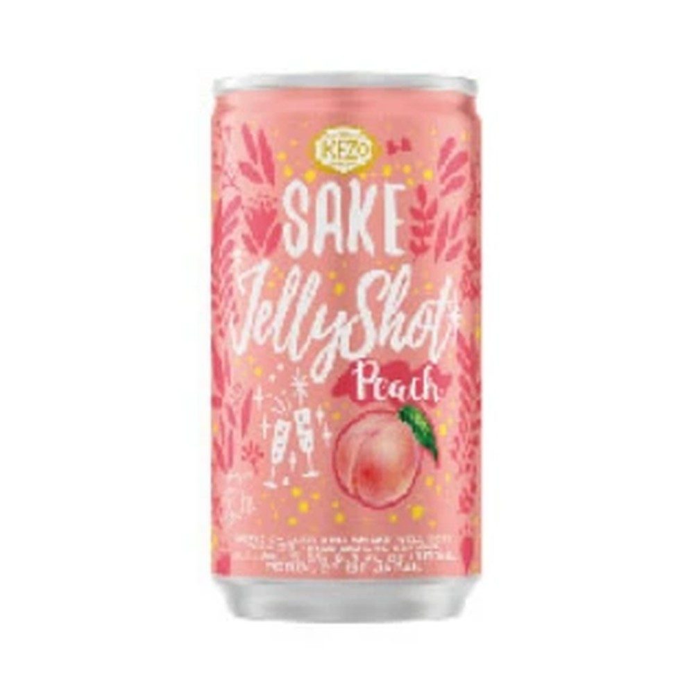 Ozeki Ikezo Sake Jelly Shot - Peach Sparkling 180ml - Case of 30