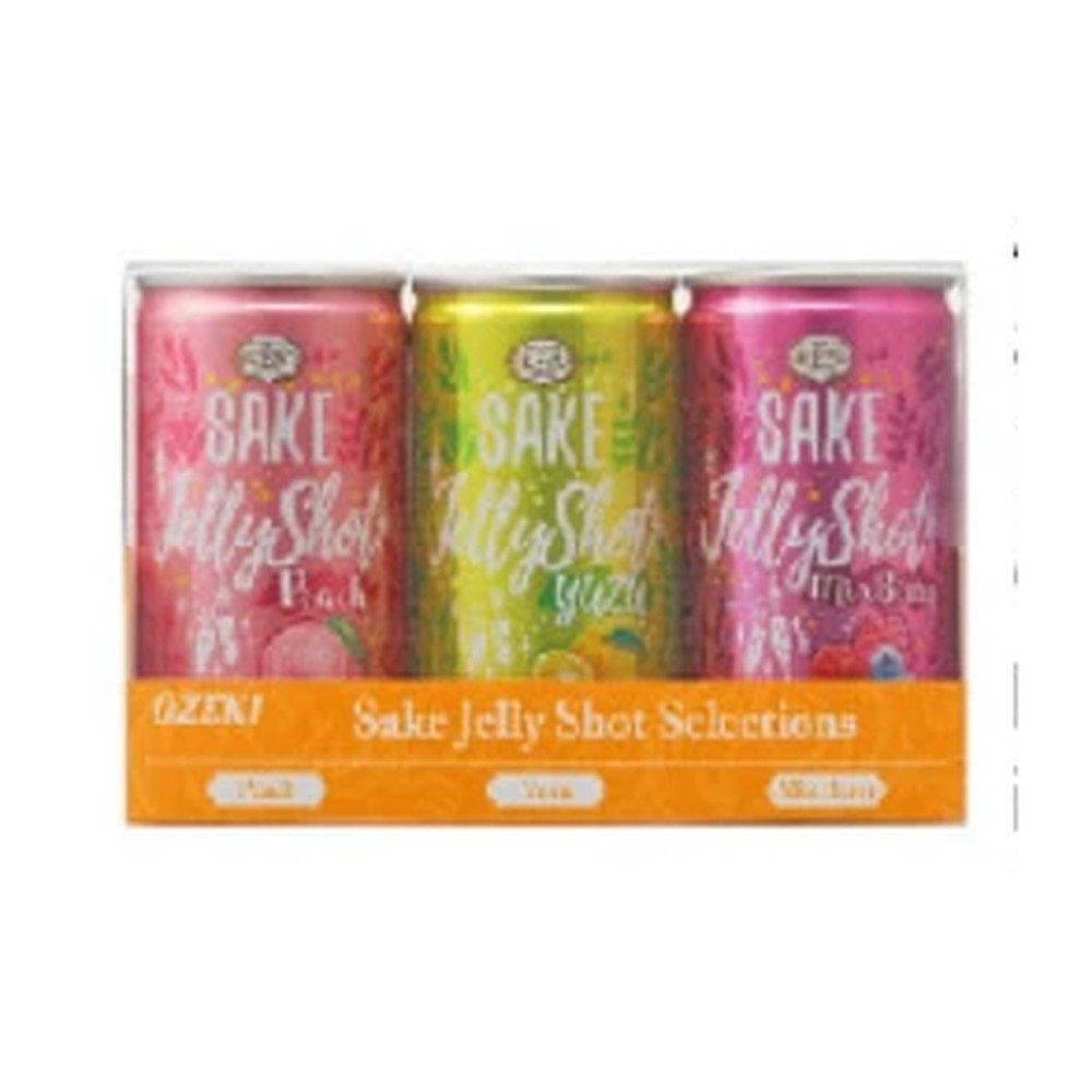 Ozeki Ikezo Sake Jelly Shot Set Sparkling 180ml