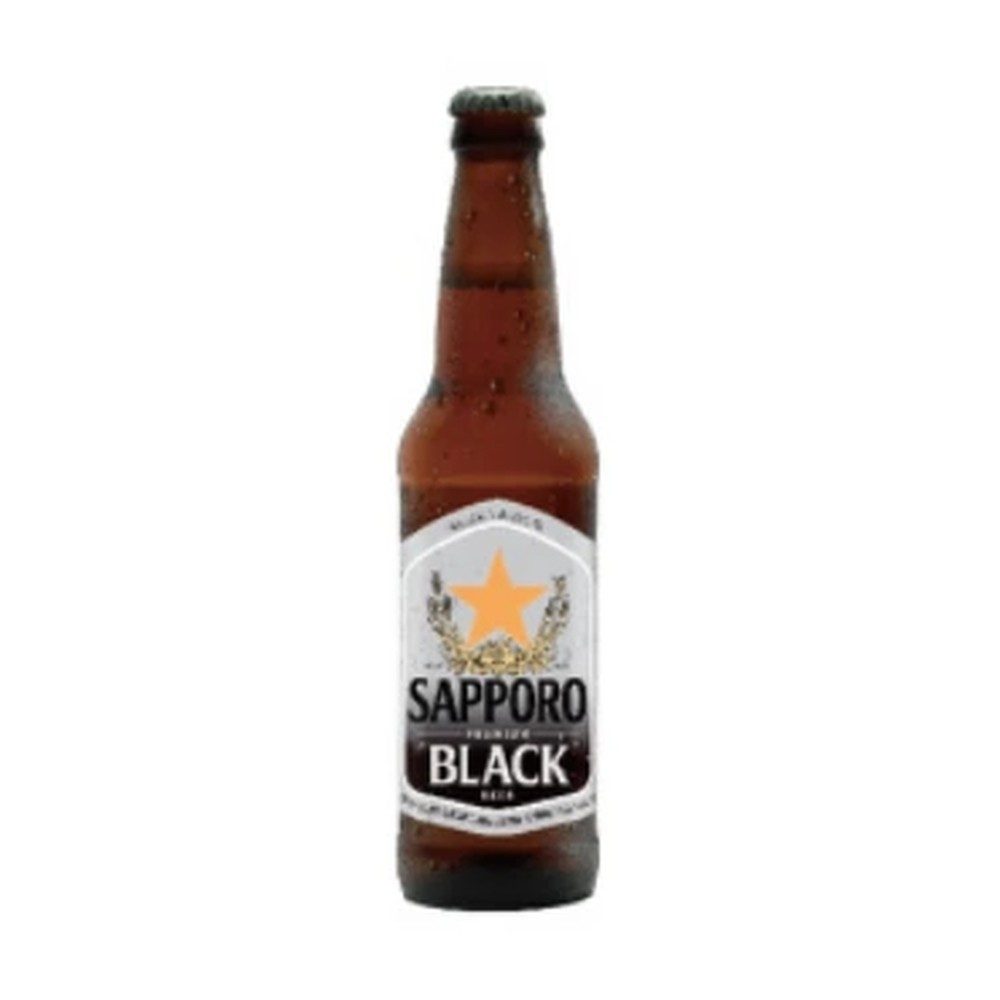 Sapporo Premium Black Btl Beer 22oz - Case of 12