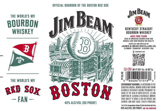 Jim Beam Boston Red Sox Kentucky Straight Bourbon Whiskey - Main Street Liquor