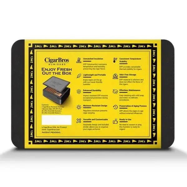 JM's 40 Premium Cigars Set + Personal Humidor by CigarBros - Main Street Liquor