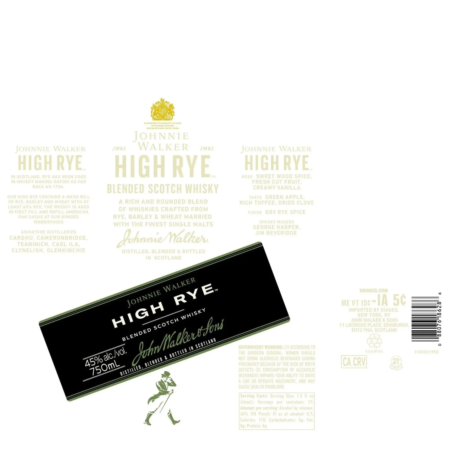 Johnnie Walker High Rye Blended Scotch Whisky - Main Street Liquor