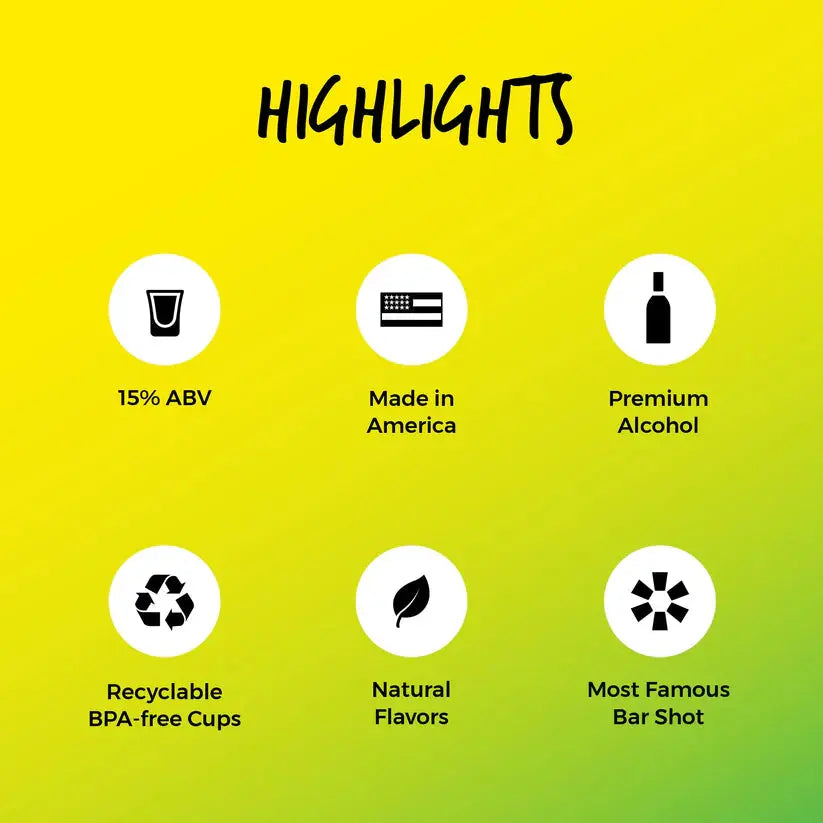 Shottys Lemon Drop Vodka Shots (8 Shots) Shottys