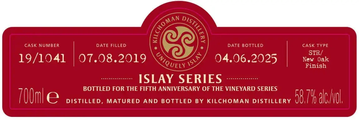Kilchoman Islay Series Vineyard Fifth Anniversary Edition 700ml - Main Street Liquor