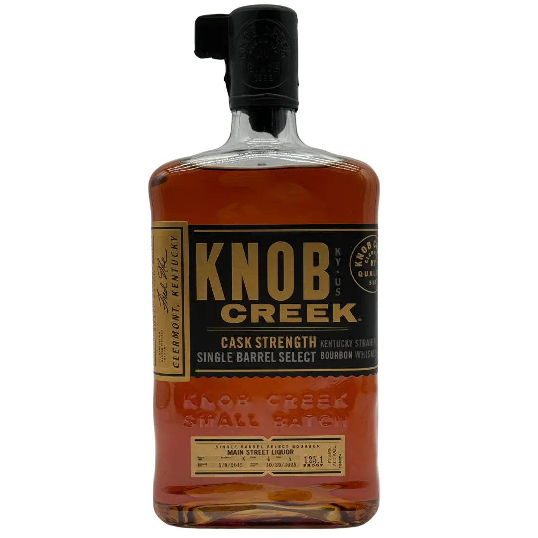 Knob Creek Cask Strength Single Barrel Select – "Main Street Liquor" Private Barrel Pick - Main Street Liquor