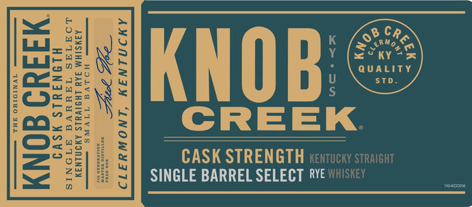 Knob Creek Cask Strength Single Barrel Select Rye Whiskey - Main Street Liquor