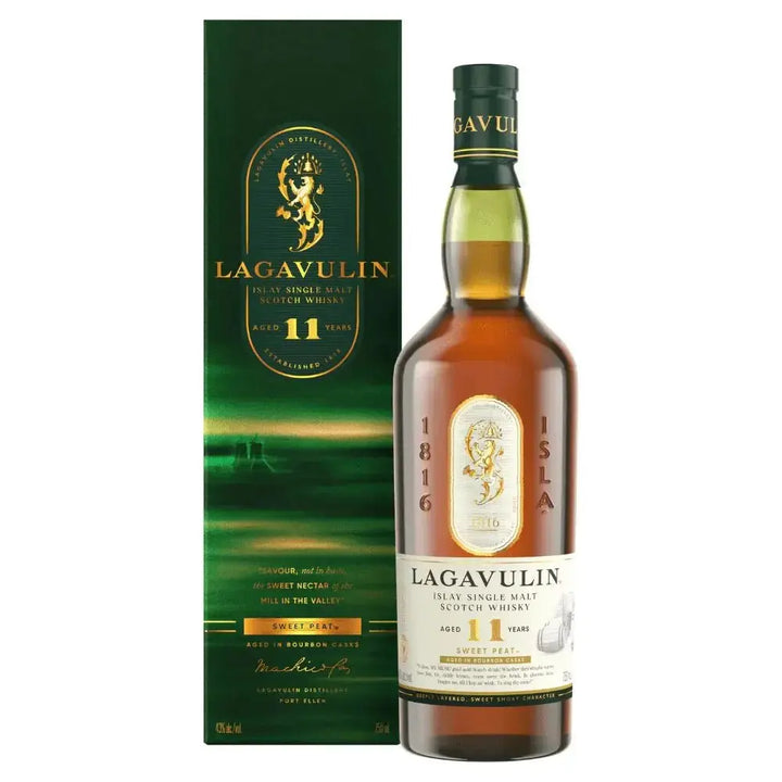 Lagavulin 11 Year Old Sweet Peat Islay Single Malt Scotch Whisky 750ml - Main Street Liquor