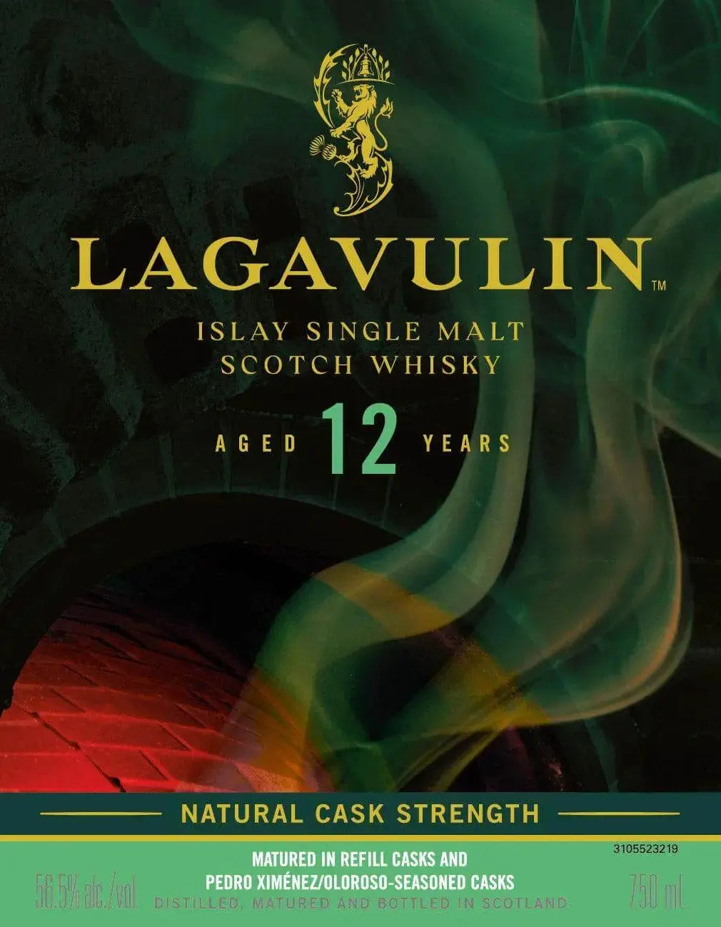 Lagavulin 12 Year Old Islay Single Malt Scotch Natural Cask Strength - Main Street Liquor