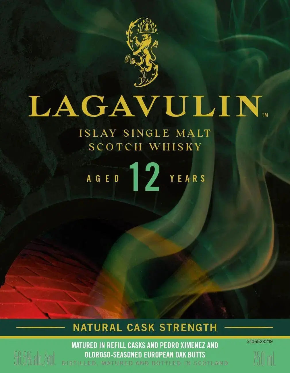 Lagavulin 12 Year Old Natural Cask Strength Islay Single Malt Scotch Whisky - Main Street Liquor
