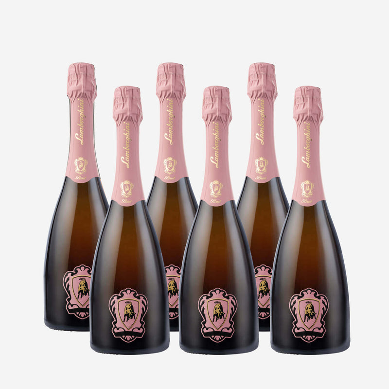 Load image into Gallery viewer, Lamborghini: Metodo Classico Rosè &quot;The Legend&quot; with Gift Box | Case of 6 - Main Street Liquor
