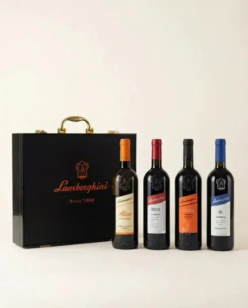 Lamborghini Ultimate Wine Gift Set – Trescone, Era, Taurus, Alice with Luxury Gift Case - Main Street Liquor