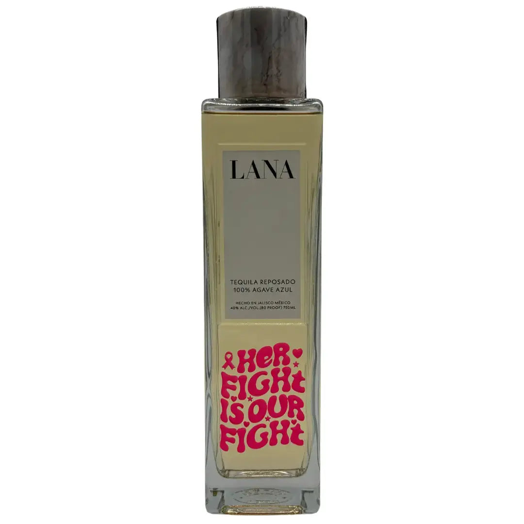 LANA Tequila Reposado Breast Cancer Awareness "Her Fight is Our Fight" Limited Edition Etched Bottle 750mL - Main Street Liquor