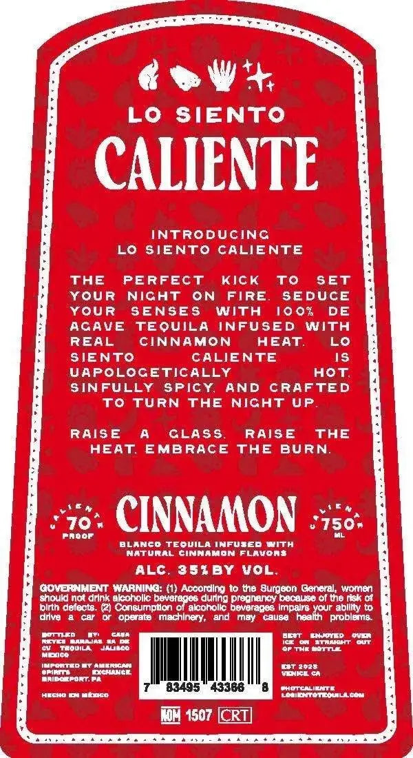 Lo Siento Caliente Cinnamon Blanco Tequila - Main Street Liquor
