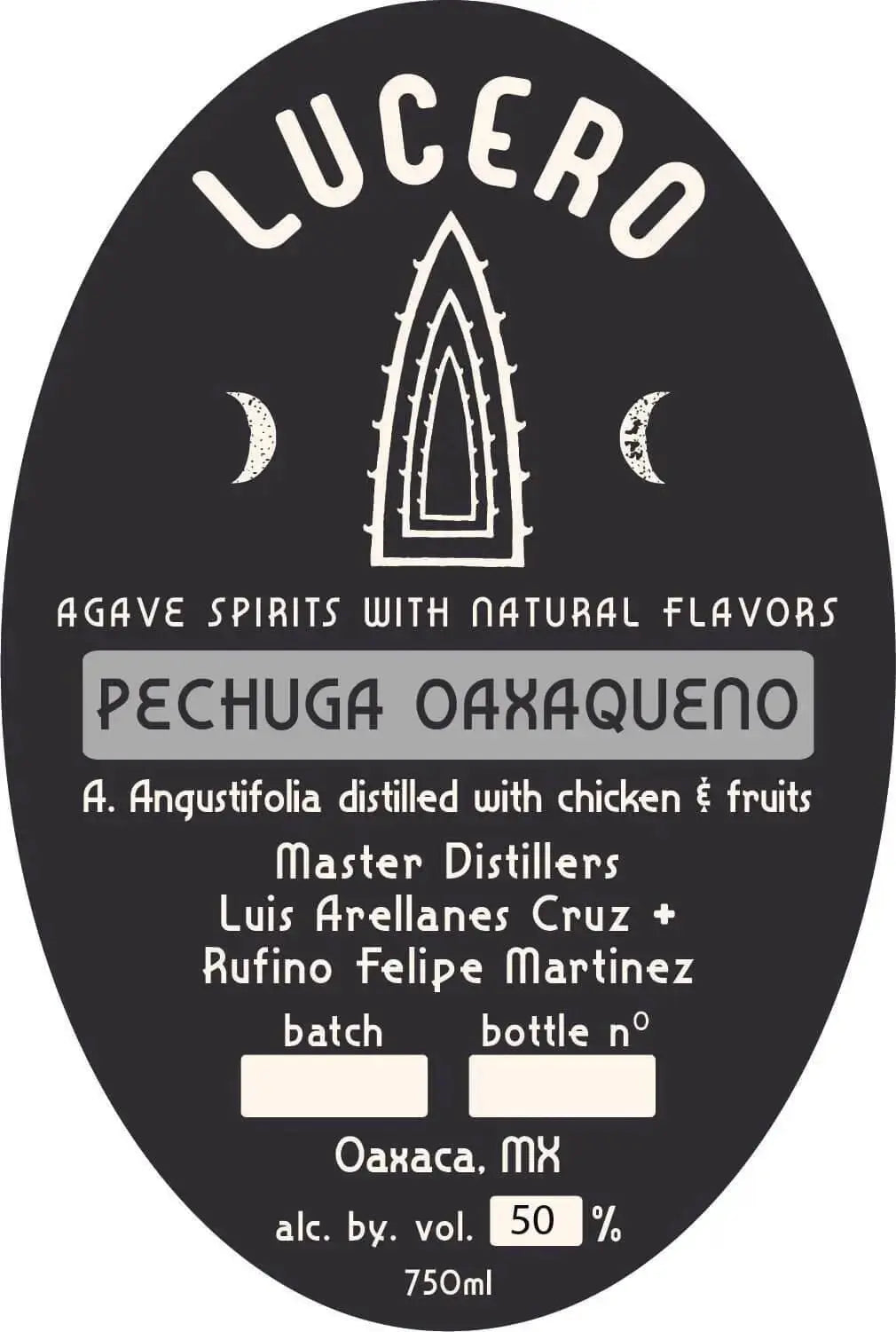 Lucero Pechuga Oaxaqueño Agave Spirits - Distilled with Chicken &amp; Fruits - Main Street Liquor