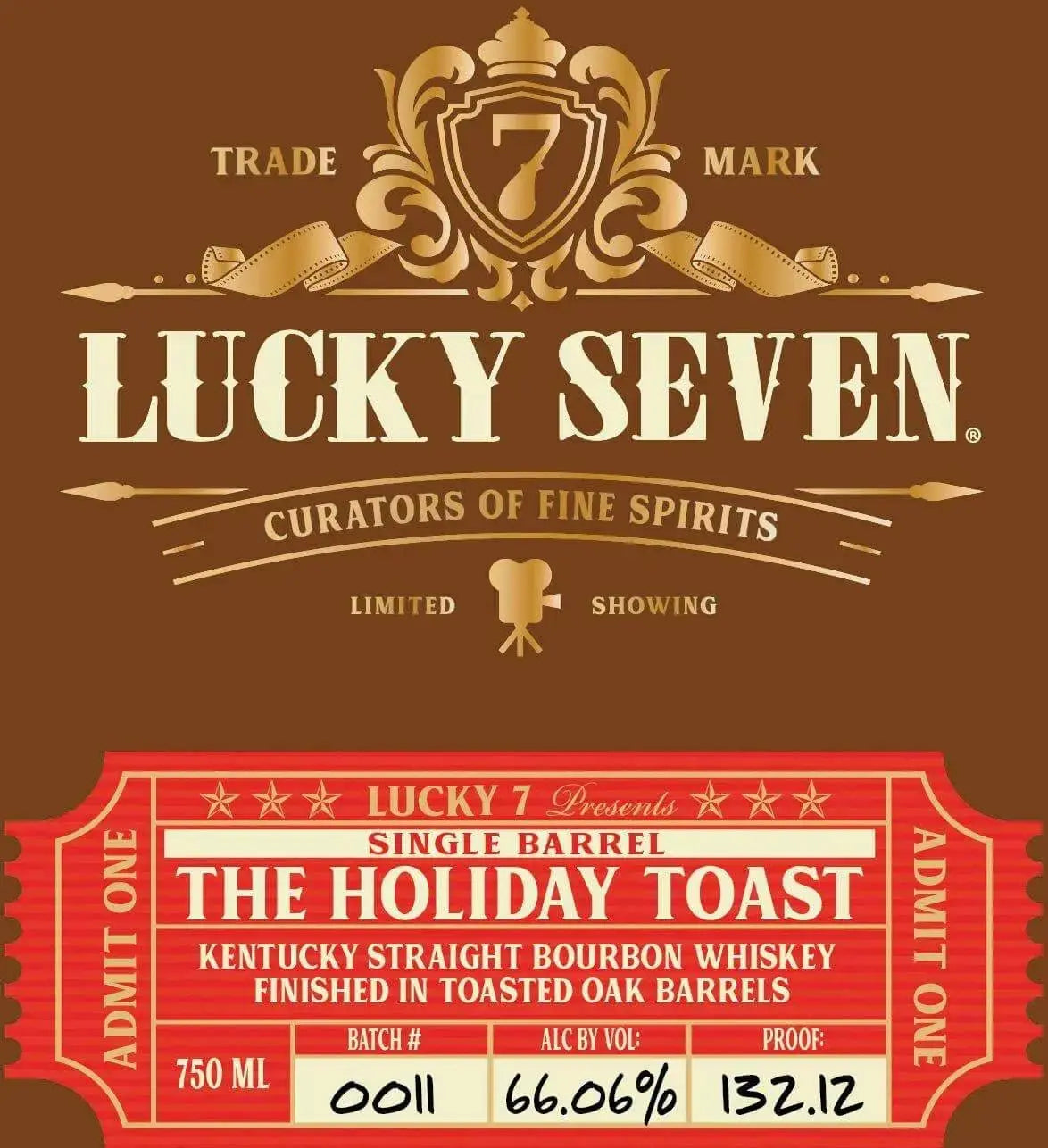 Lucky Seven The Holiday Toast Single Barrel Kentucky Straight Bourbon Whiskey - Main Street Liquor