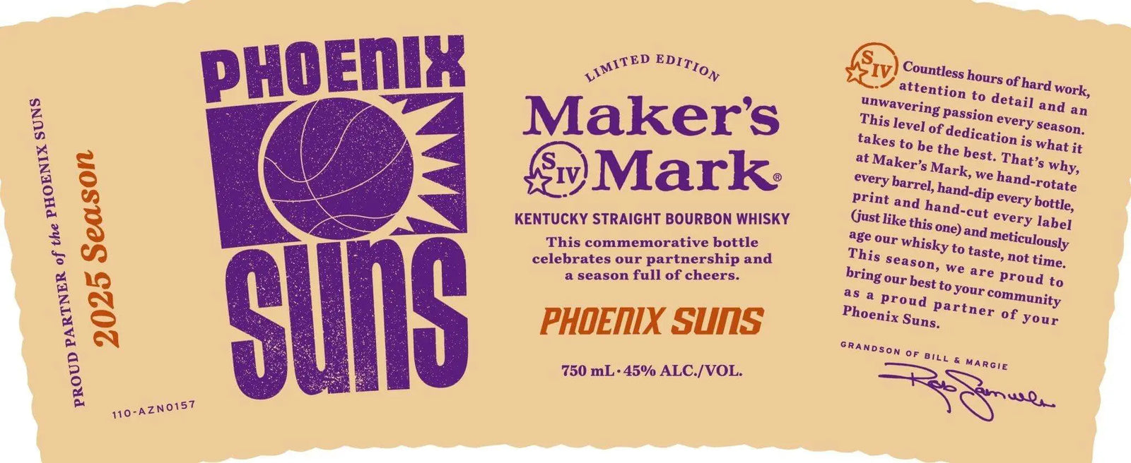 Maker’s Mark Phoenix Suns 2025 Season Limited Edition Bourbon - Main Street Liquor