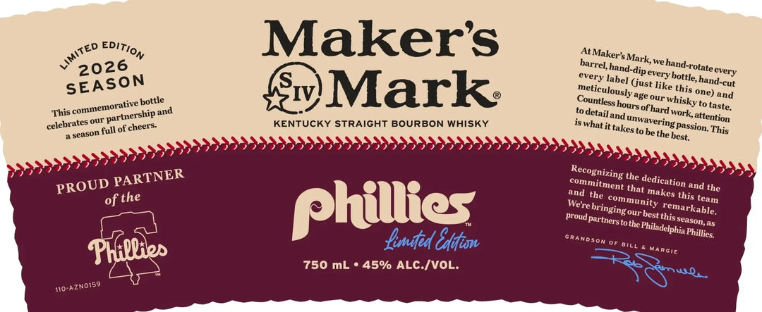 Maker’s Mark x Philadelphia Phillies Limited Edition 2026 Kentucky Straight Bourbon Whiskey - Main Street Liquor