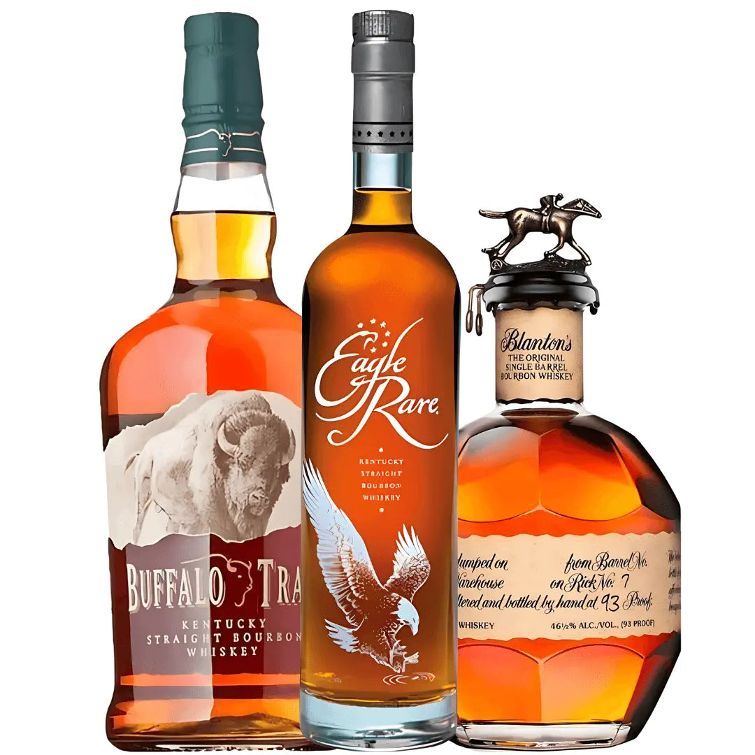 Masterpiece Bourbon Trio Bundle - Eagle Rare, Blanton's Original, Buffalo Trace - Main Street Liquor