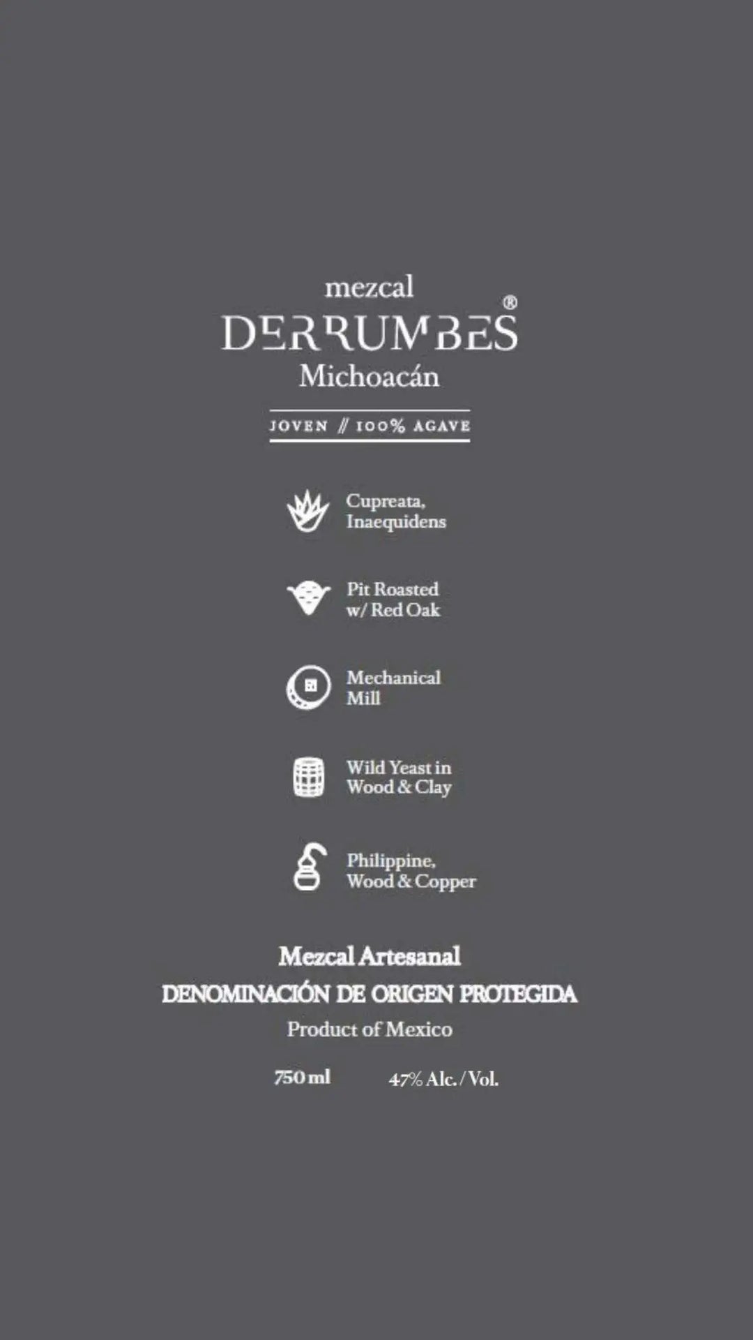 Mezcal Derrumbes Michoacán - Main Street Liquor