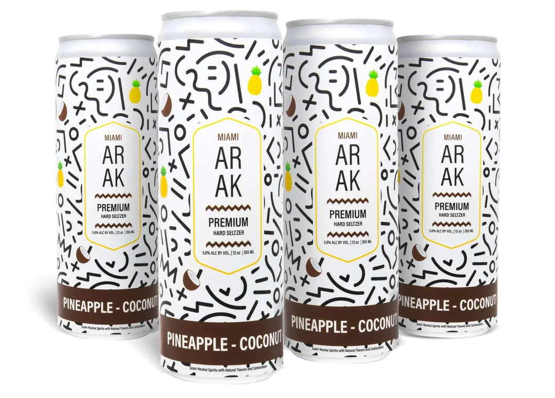 Miami Arak Pineapple Coconut Seltzer - Main Street Liquor
