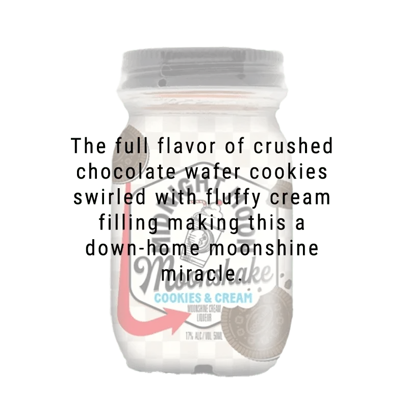 Midnight Moon Cookies &amp; Cream Moonshake 50mL 12 Pack - Main Street Liquor