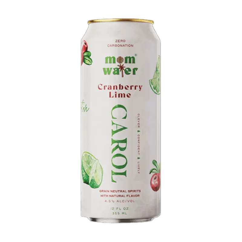 Mom Water Carol - Cranberry Lime Cocktail 12.oz 4 Pack - Main Street Liquor