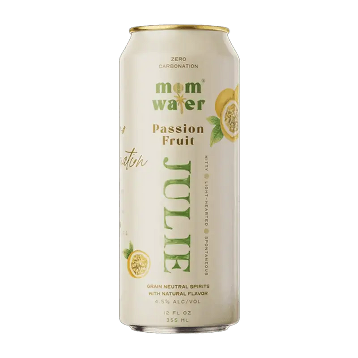 Mom Water Julie - Passion Fruit Cocktail 12.oz 4 Pack - Main Street Liquor