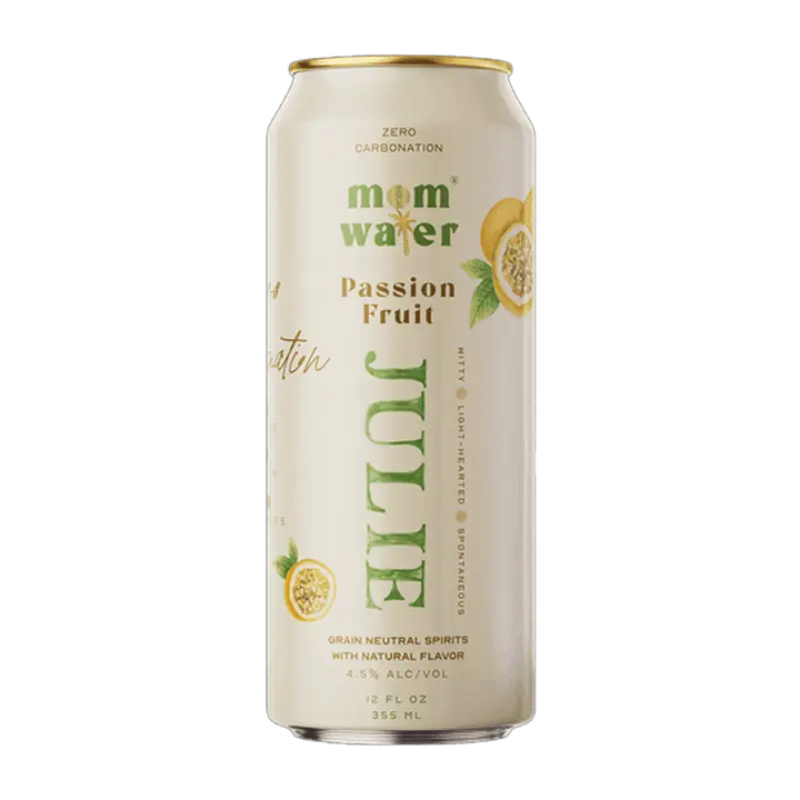 Mom Water Julie - Passion Fruit Cocktail 12.oz 4 Pack - Main Street Liquor