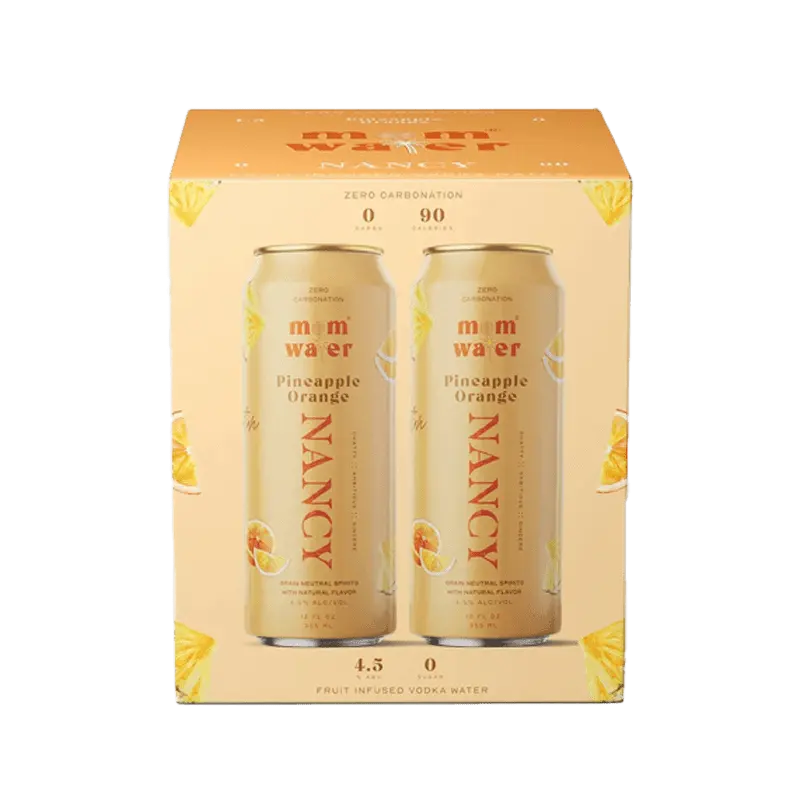 Mom Water Nancy - Pineapple Orange Cocktail 12.oz 4 Pack - Main Street Liquor