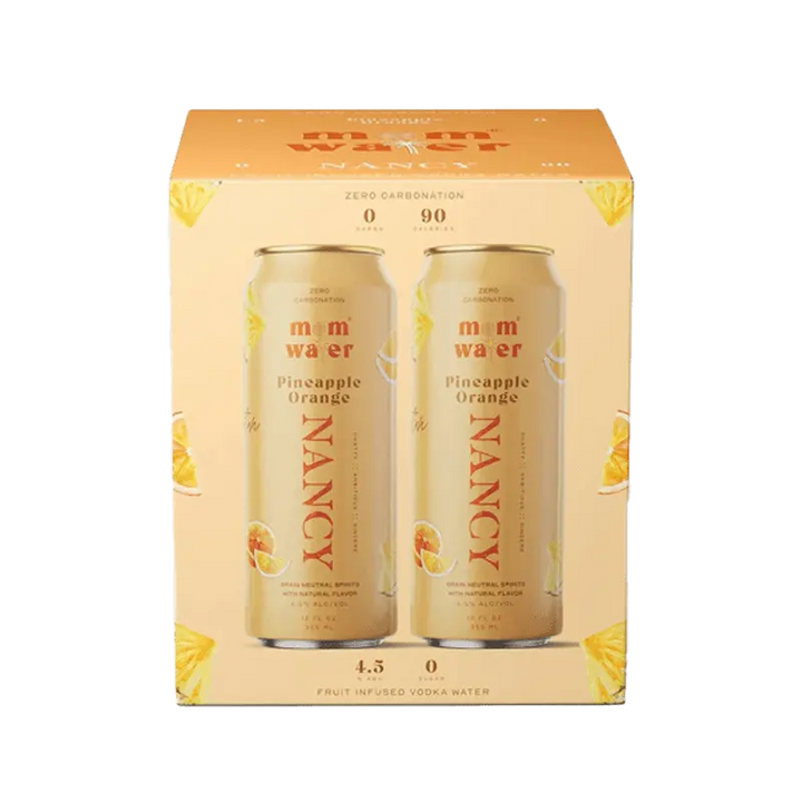 Mom Water Nancy - Pineapple Orange Cocktail 12.oz 4 Pack - Main Street Liquor