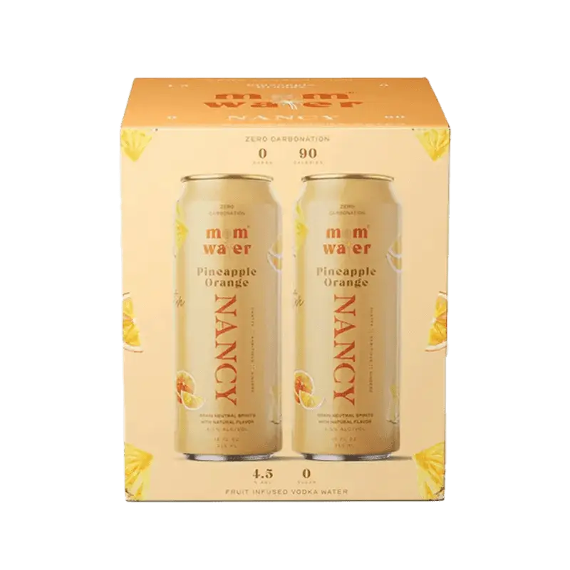 Mom Water Nancy - Pineapple Orange Cocktail 12.oz 4 Pack - Main Street Liquor