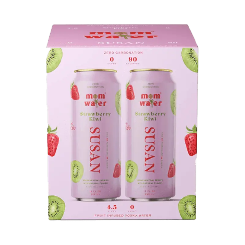 Mom Water Susan - Strawberry Kiwi Cocktail 12.oz 4 Pack - Main Street Liquor
